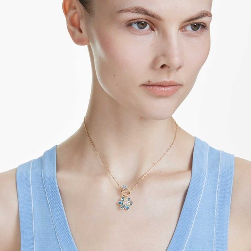 Halskette blume swarovski - halskette,